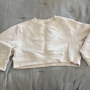 Cream crop Varley sweatshirt